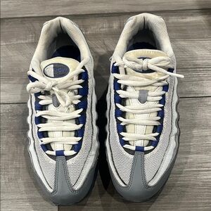 Nike Air Max 95 Gray and Blue Sneakers